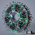 YEGUO 165ft 500 LED Christmas Lights Outdoor Waterproof, 8 Modes Red White and by YEGUO