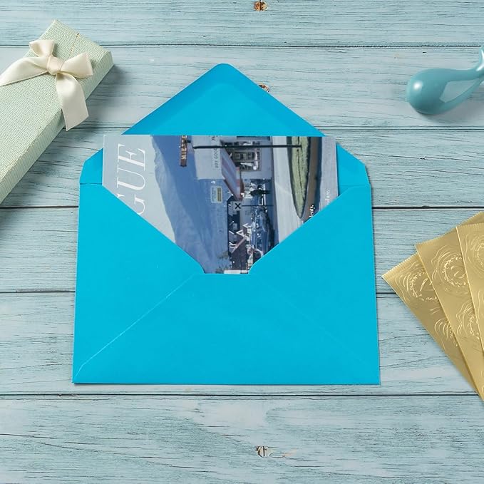 50 Pack Colored A7 Invitation Envelopes 5x7 - Image 7