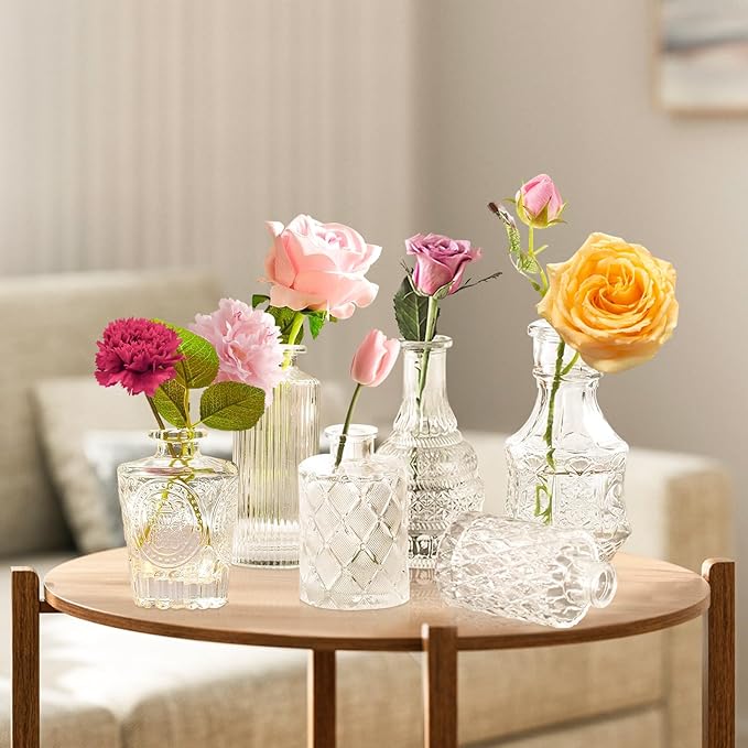 Bud Vases - in Bulk 24, Vintage Small Glass Bud Vases - Image 5