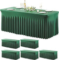 Wish Care 6 Pack Hunter Green Stretch Spandex Table Clothes by WishCare