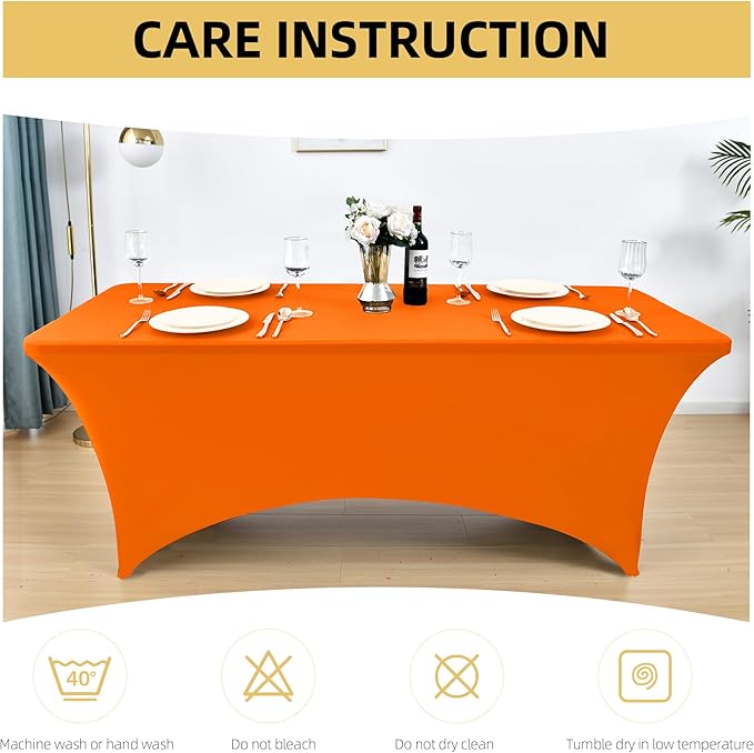 2-Pack 8ft Spandex Table Covers - Image 6