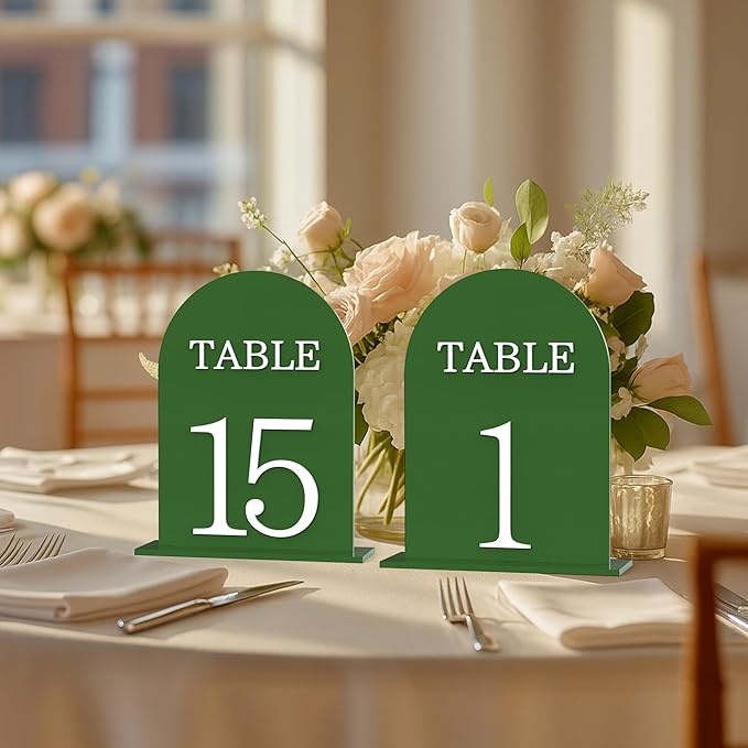 Arch Wedding Table Numbers 1-15 - Image 3