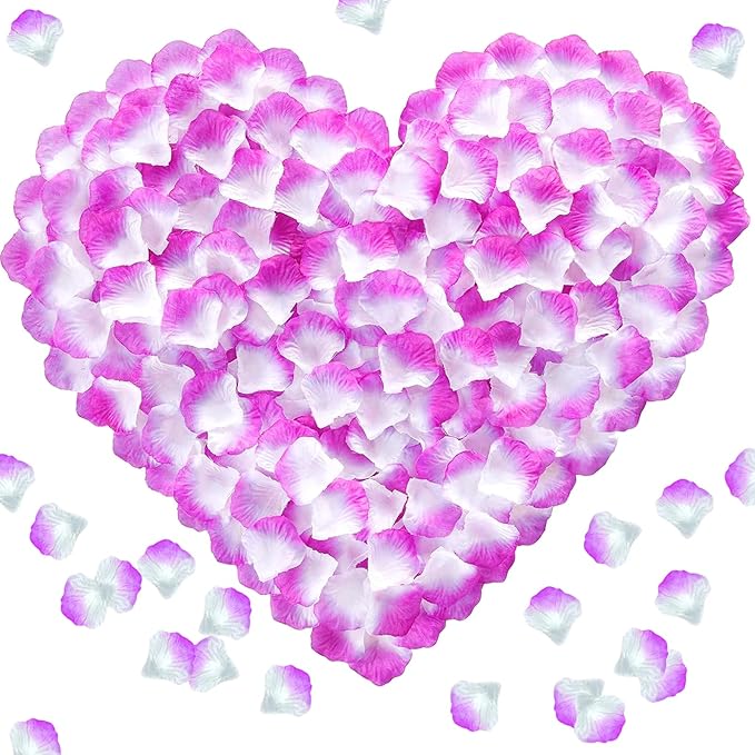 1000Pieces Rose Petals, Artificial Flower Petals Fake Rose Petals by Pyrrhiax