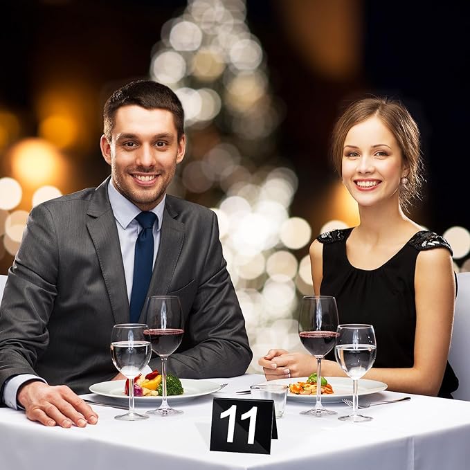 Table Numbers 1-25 Acrylic Restaurant Table Numbers Double Side Plastic Table - Image 6