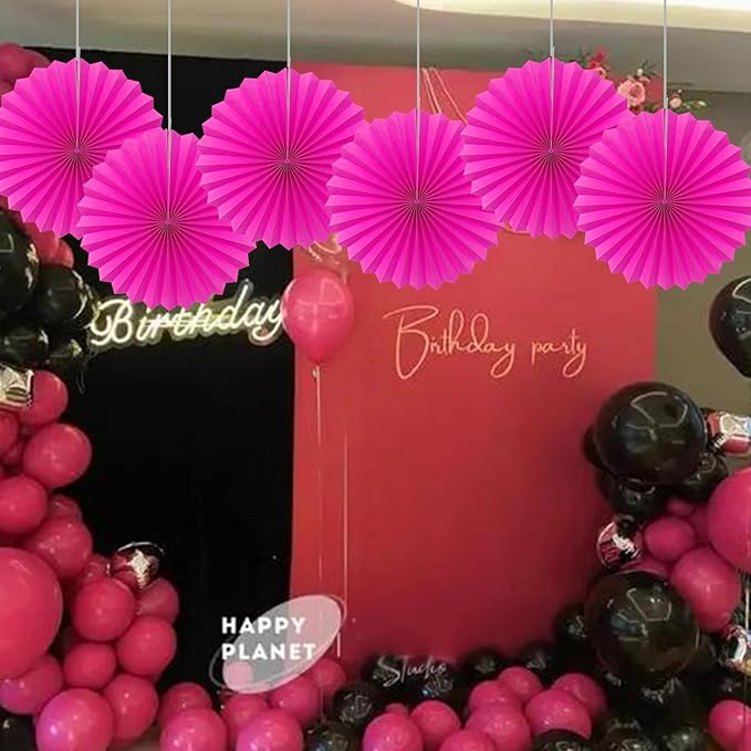 Red Graduation Party Decor, Girls Party Decorations, Party Supplies Party Fans - Image 5