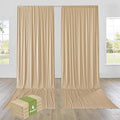 PartyVillage 20ft×15ft Beige Backdrop Curtain by PartyVillage