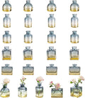 Glasseam Mini Bud Vases for Centerpieces: Clear Small Flower Vase Set of 20 by Glasseam
