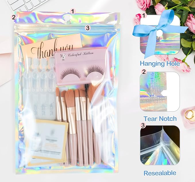 Smell Proof Bags & Resealable Foil Pouch Mylar Sample Bag Great - Image 4