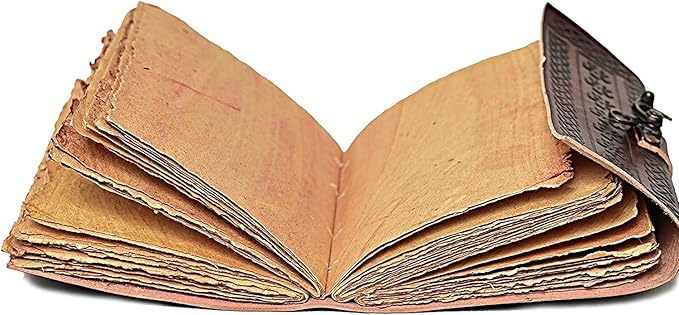 cuero 3 Moon Blue Lapiz Embossed Vintage Leather Journal | 240 Pages of Antique - Image 5