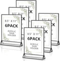 Acrylic Sign Holder 8.5X11 Clear Sign Holder, Double Sided Flyer Holder by PPH-SisyPurchaseNow