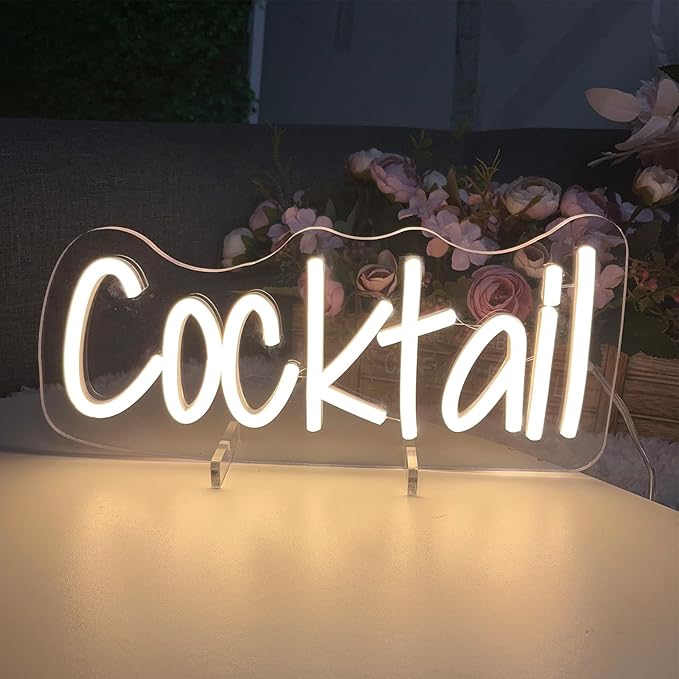 Cocktails Table Neon Sign Desk Lamp Led Beer Bar Neon Lights - Image 4