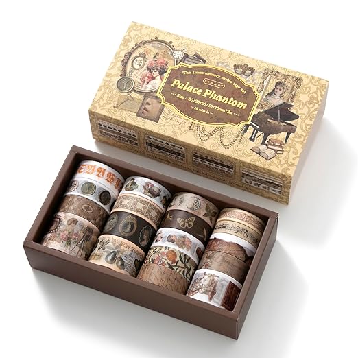 18 Rolls Vintage Victorian Washi Tape Set Journal Tape by Augurosellspaperstationeryandscrapbookingsupplies