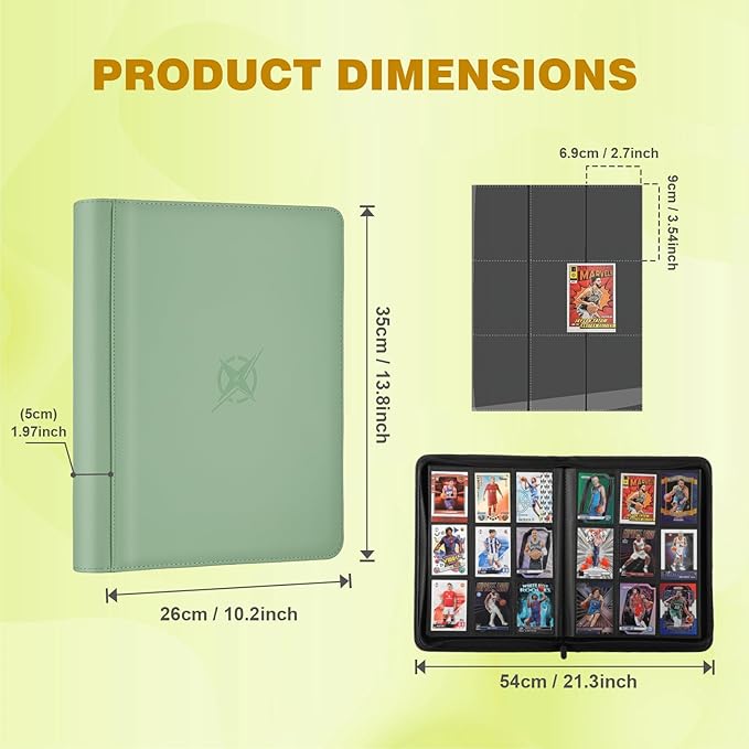 Trading Card Binder, Card Binder 9 Pocket - Image 2