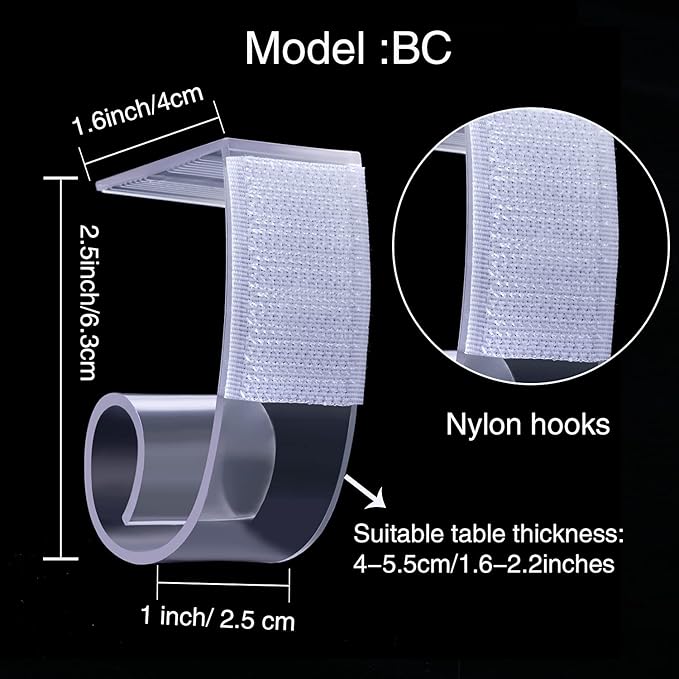 Boao 50 Packs Table Skirt Cover Clips Plastic Tablecloth Clips - Image 3