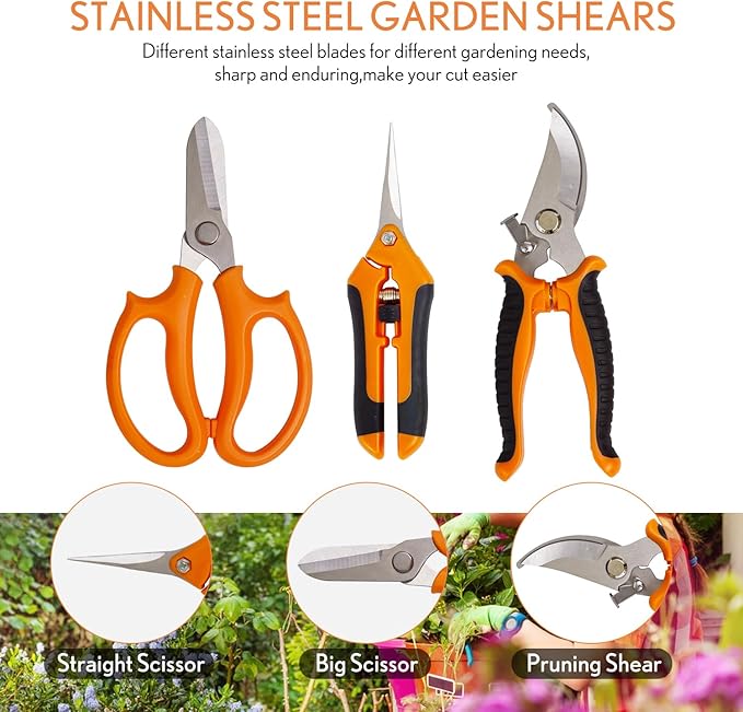 Bonsai Tools Kit 20 Pcs Garden Tools Set - Image 6