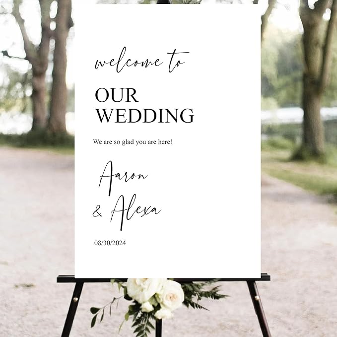 Welcome Sign Wedding, Customized Wedding Welcome Sign, Custom Wedding Welcome - Image 4