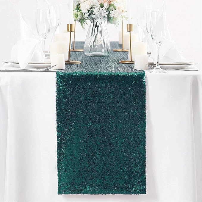 Eternal Beauty Teal Table Runner - Image 7