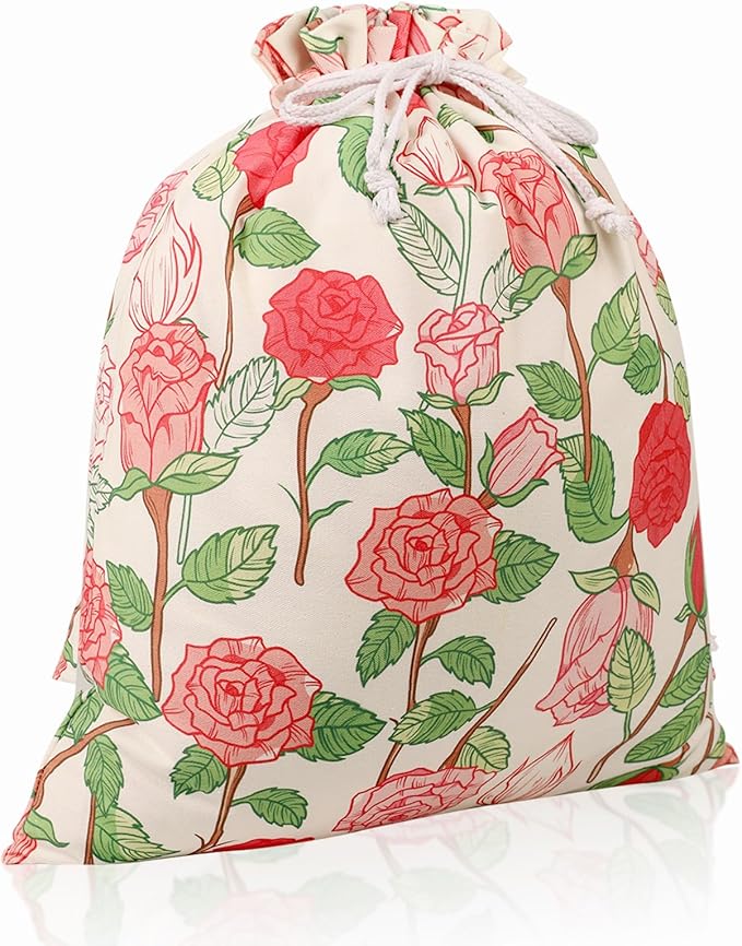Drawstring Gift Bags, Extra Large 24"x 20" | Premium Canvas Storage Bags | by silenwest
