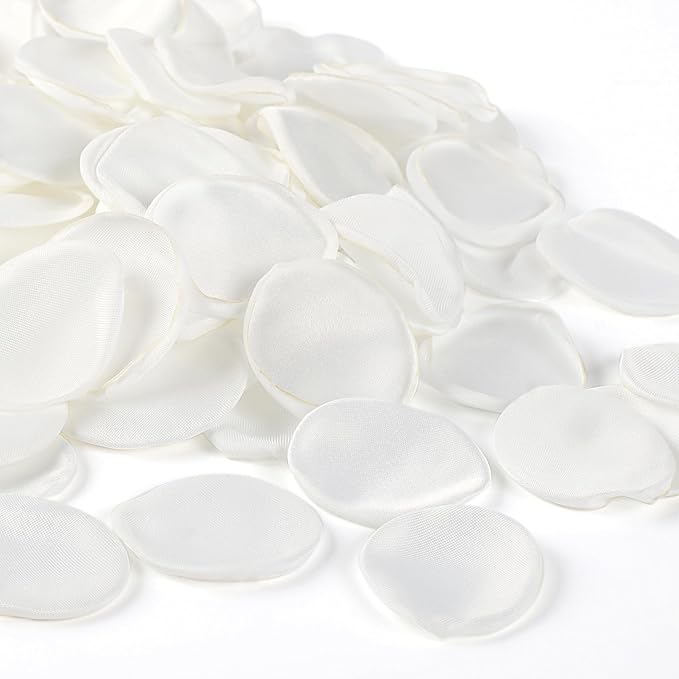 300pcs Silk Rose Petals Ivory by JOWINER