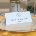Linked Hearts Place Cards, Pre-cut and Scored by DocumentsandDesigns