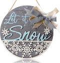 CHDITB Let It Snow Winter Decoration Sign, 3D Snowflake Xmas Winter Front Door by CHDITB