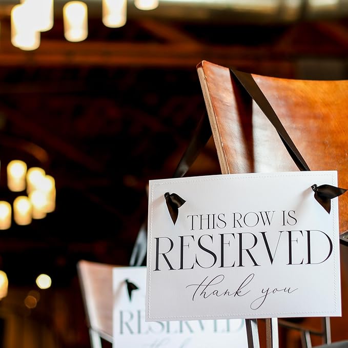 Ritzy Rose Set of 2 Reserved Row Sign - Image 8