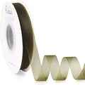 Ribbli Moss Green Organza Ribbon 1/2 Inches x Continuous 50 Yard Green Sheer by Ribbli