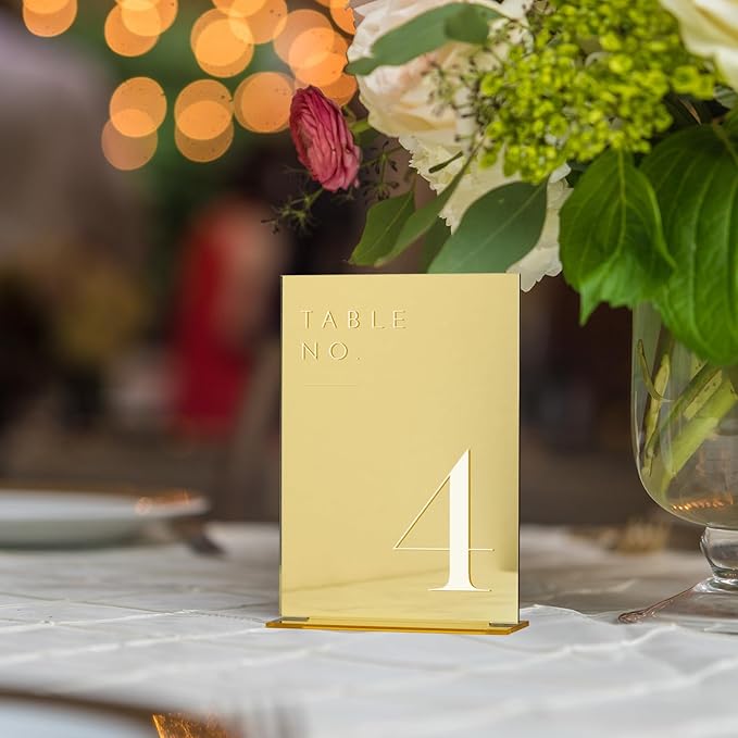 JINMURY Gold Wedding Table Numbers 1-15 - Image 5