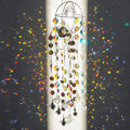 Garden Suncatcher Crystal Pendant Round Shaped Glass Prisms Beads Chain Hanging by HDHYALINEDORA