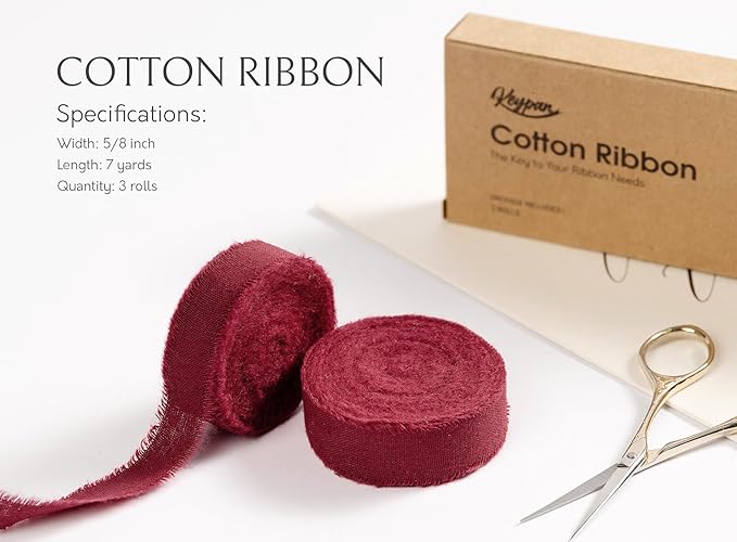 Burgundy Ribbon 5/8" x 21 Yards - Image 2