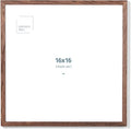 Opposite Wall - 16x16 in - Dark Solid Oak Wood Picture Frame - Lightweight by OppositeWall