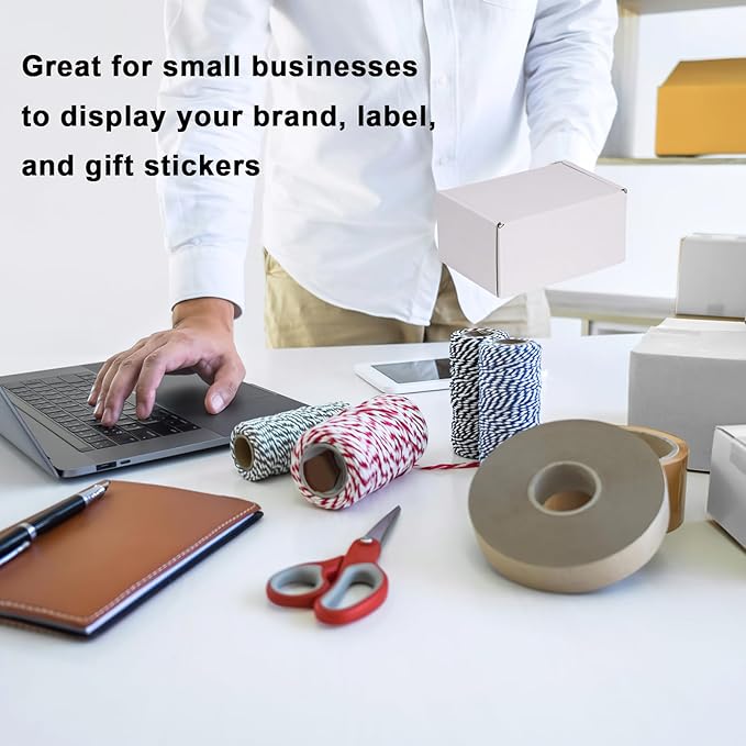 MEBRUDY 6x4x3 Inches Shipping Boxes Pack of 50, Small Corrugated Cardboard Box - Image 6
