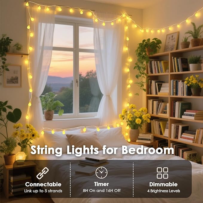 200LED Connectable String Lights Indoor Outdoor - Image 4