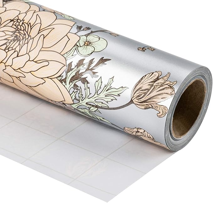 WRAPAHOLIC 30 Inch Jumbo Floral Wrapping Paper - Image 2