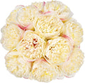 U'Artlines 20 Heads Artificial Peony Silk Flower Leaf Home Office Wedding Party by UArtlines