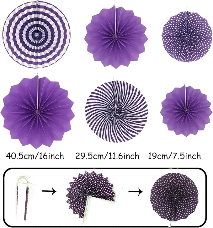 ZERODECO Party Decoration, Pom Poms Flowers, Garlands String Polka Dot and - Image 2