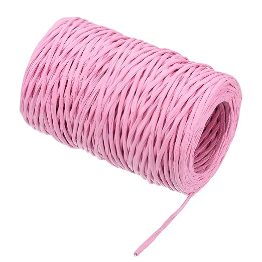 PATIKIL 164 Feet Floral Bind Wire Wrap Twine, 2mm Pink Paper-Wrapped Iron Wire - Image 3