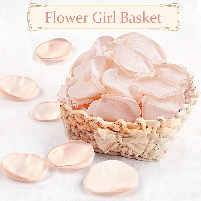 Faux Silk Flower Petals 300pcs Champagne- Versatile - Image 3