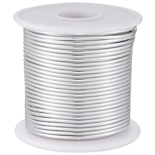 12 Gauge Sliver Aluminum Craft Wire by OZXCHIXU