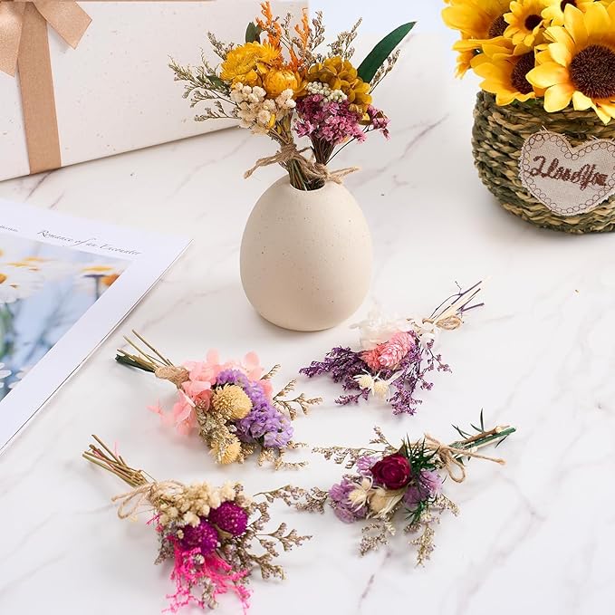 12/24 PCS Charming Dried Flowers Bouquet - Image 5