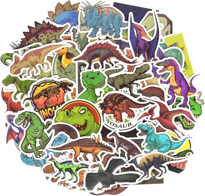 QTL Dinosaur Stickers for Kids Boys Dino Stickers for Water Bottles Laptop - Image 2