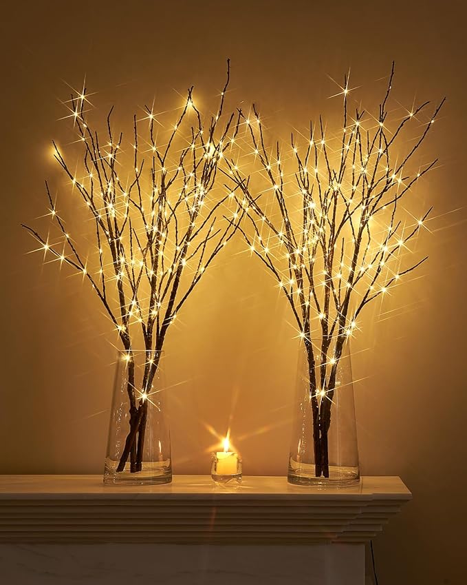 Birchlitland Lighted Branches for Vase 32in Tall 150 LED Plug in - Image 6