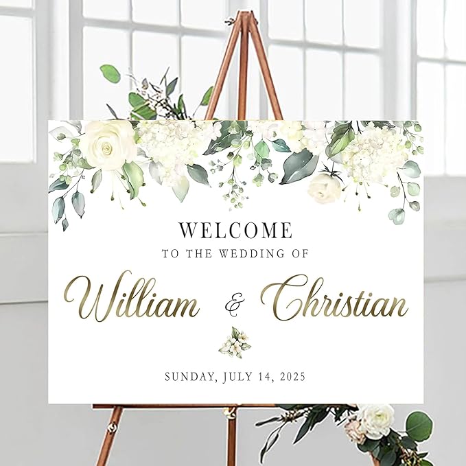 Welcome To Our Wedding Sign, Custom Wedding Welcome Sign, Easel Stand - Image 3