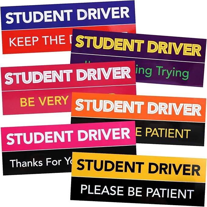 DIYMAG 6Pcs Student Driver Magnet by DIYMAG