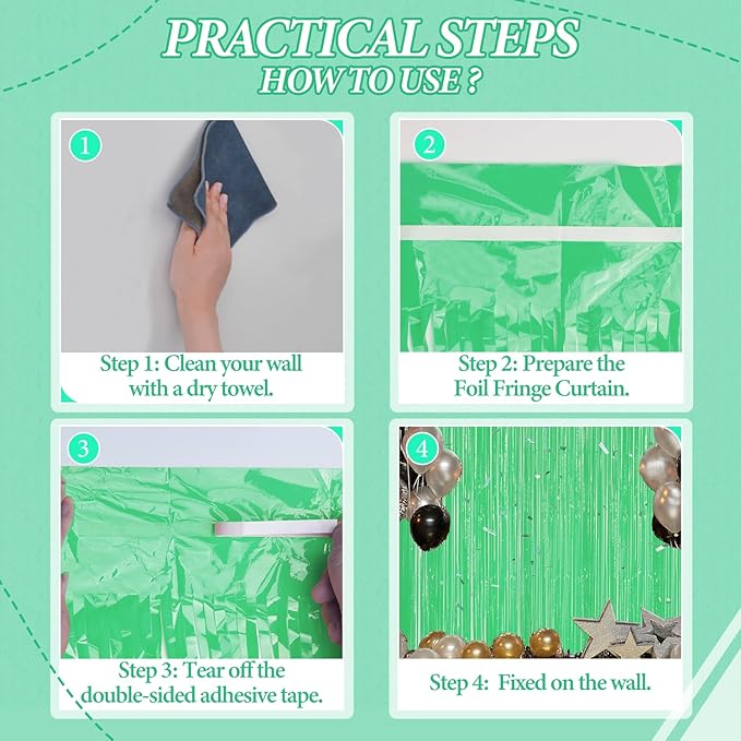 3 Pack Foil Fringe Backdrop - Image 3