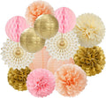 Pink Peach Gold Party Decorations by LastingSurprise