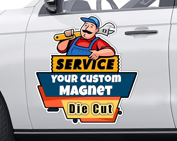 Your Die Cut Custom Car Magnet Sign | Personalized Logo - Image 5