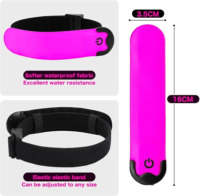 LED Armband Running USB Rechargeable, High Visibility Wristband - Image 6