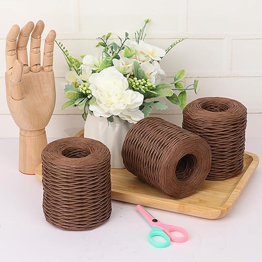 4 Roll 656Ft Brown Floral Wire, Rustic Vine Bind Wire - Image 4