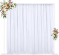 Wokceer 10 FT Backdrop Stand Heavy Duty Pipe and Drape Kit, Adjustable White by Wokceer